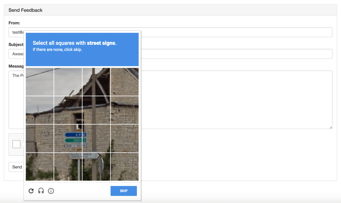 Google reCAPTCHA