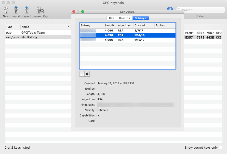 undelete gpg suite from mac