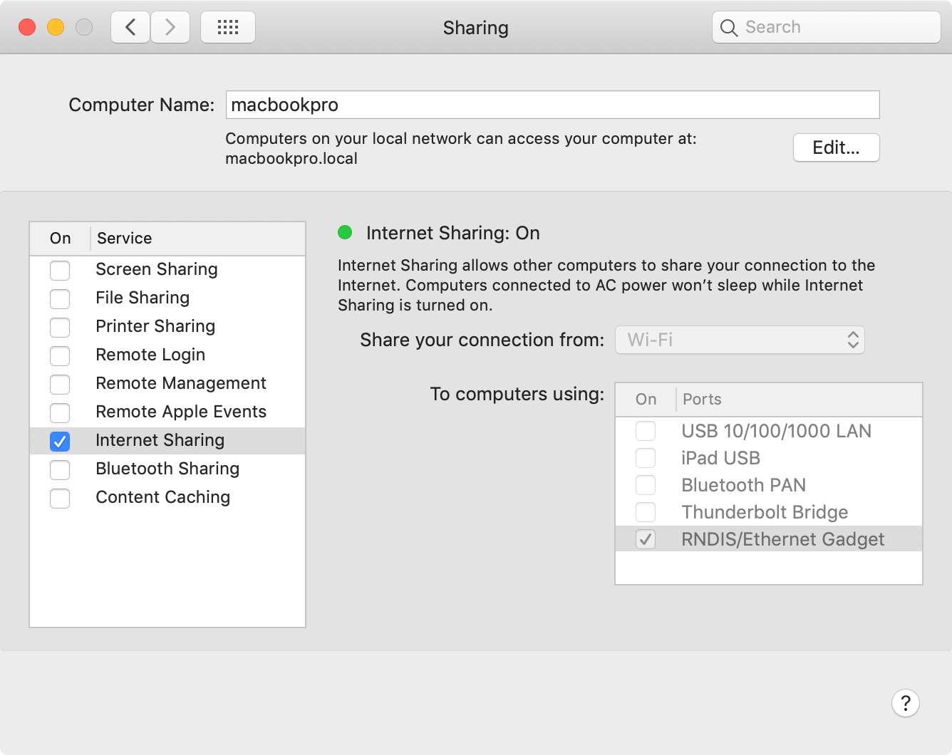 acess internet with parallel on mac osx